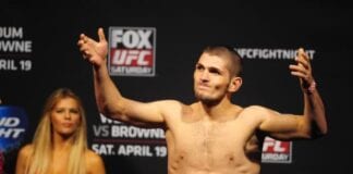 UFC 229 ceremonial weigh-in