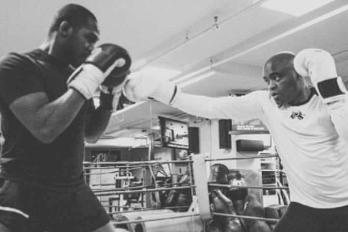 Jon Jones Can't Wait To See Anderson Silva Knock Out Nick Diaz 1 JonesAndersonTraining