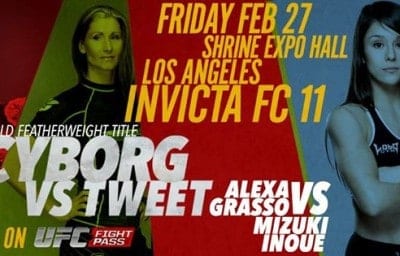 Invicta FC 11 Results: Cyborg Destroys Tweet In The First 1 InvictaFC11Poster