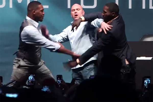 Video: Jon Jones & Anthony Johnson Prank Dana White With Fake Brawl