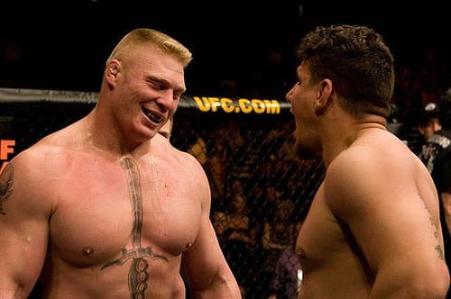Why Frank Mir's Iconic UFC Win Against Brock Lesnar Pissed Off his Wife 4 frank mir vs brock lesnar 3