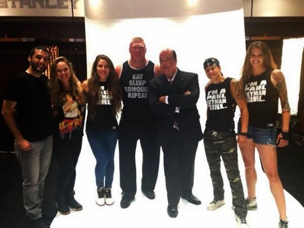 Ronda Rousey Joins 'The Rock' At WrestleMania To Throw 'Triple H,' Dana White Approves 1 ronda rousey