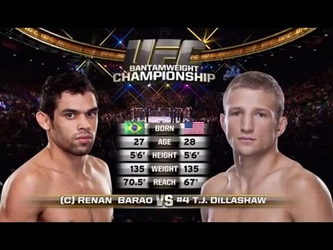 TJ Dillashaw vs. Renan Barao Full Fight Video