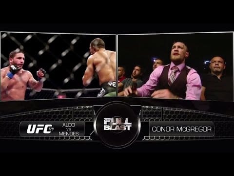 Video: Conor McGregor On ‘Full Blast’ At Aldo vs. Mendes 2