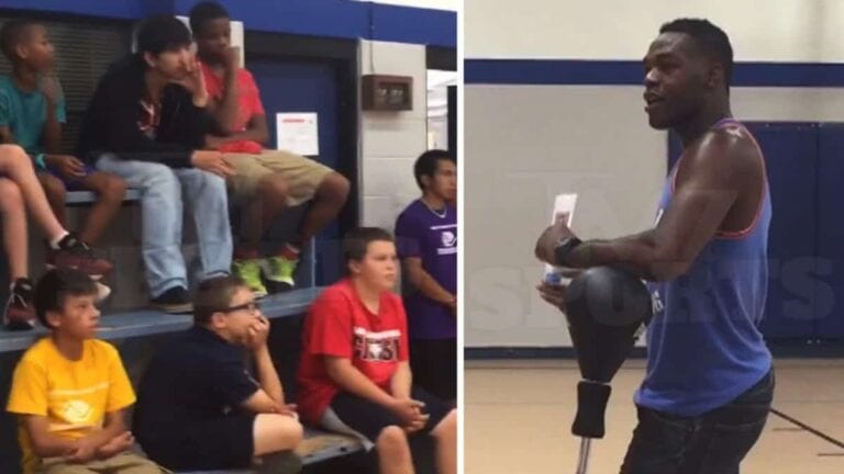Jon Jones Delivers Inspiring Speech To Albuquerque Youth Club