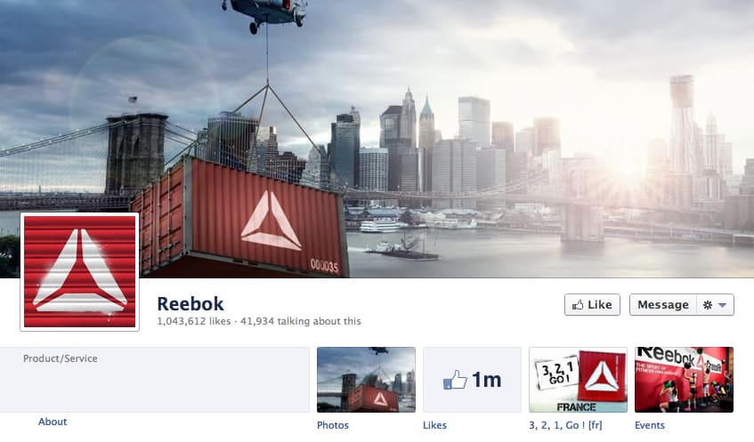 reebok facebook