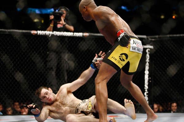 Anderson Silva ufc stats vs Forrest Griffin UFC 101 KO