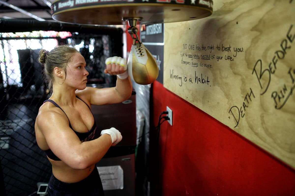 Pics: Ronda Rousey Begins Training Camp For UFC 193 1 0703 SPO LDN L ROUSEY WEEK5CAMP HG69