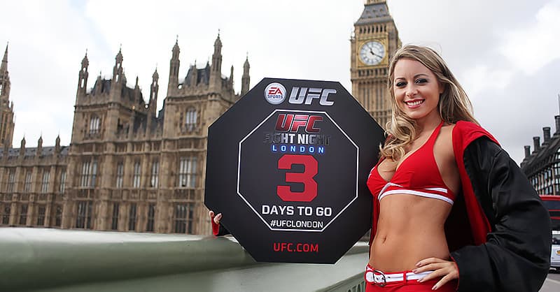 UFC London 3 days to go Wednesday 5th March