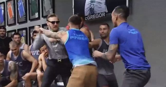 Conor McGregor & Cody Garbrandt Have Physical Altercation On TUF 22