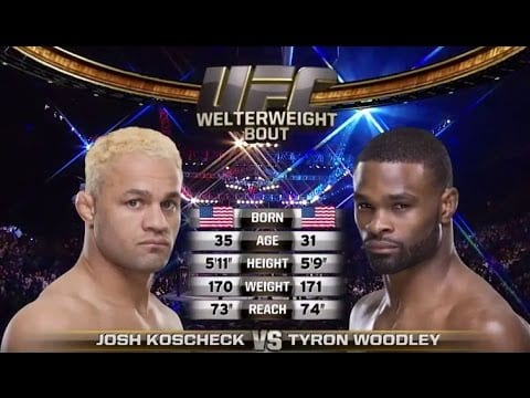 Tyron Woodley vs. Josh Koscheck Full Fight Video