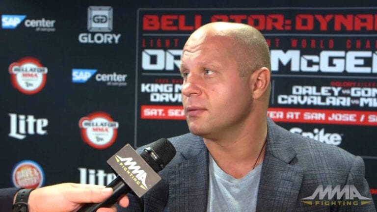 Fedor Emelianenko Gives Interview In English At Bellator Show