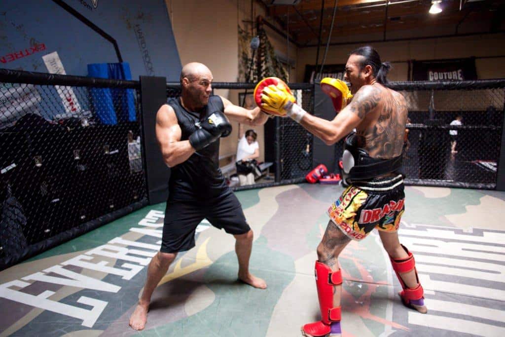 Quentin Chong training Randy Couture