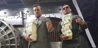 UFC 189: Conor McGregor photographed in New York City bank vault ...