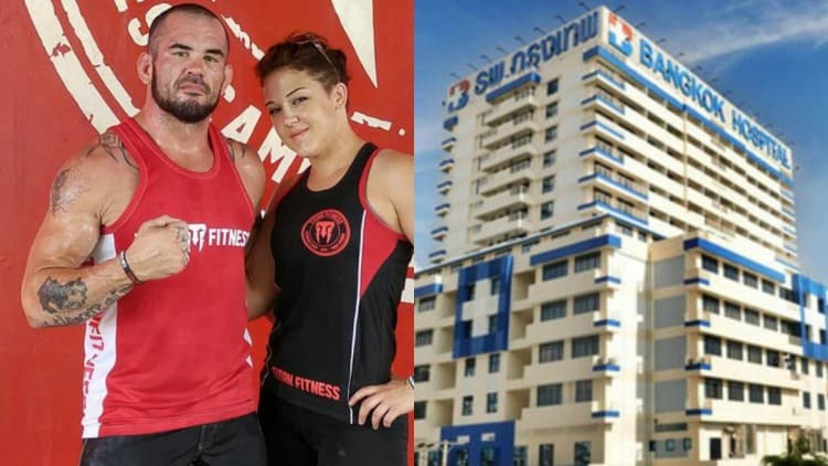 GLORY Kickboxer Hospitalized In Thailand With Strange Illness 1 ChrisTrammelHospital2 e1448388720940