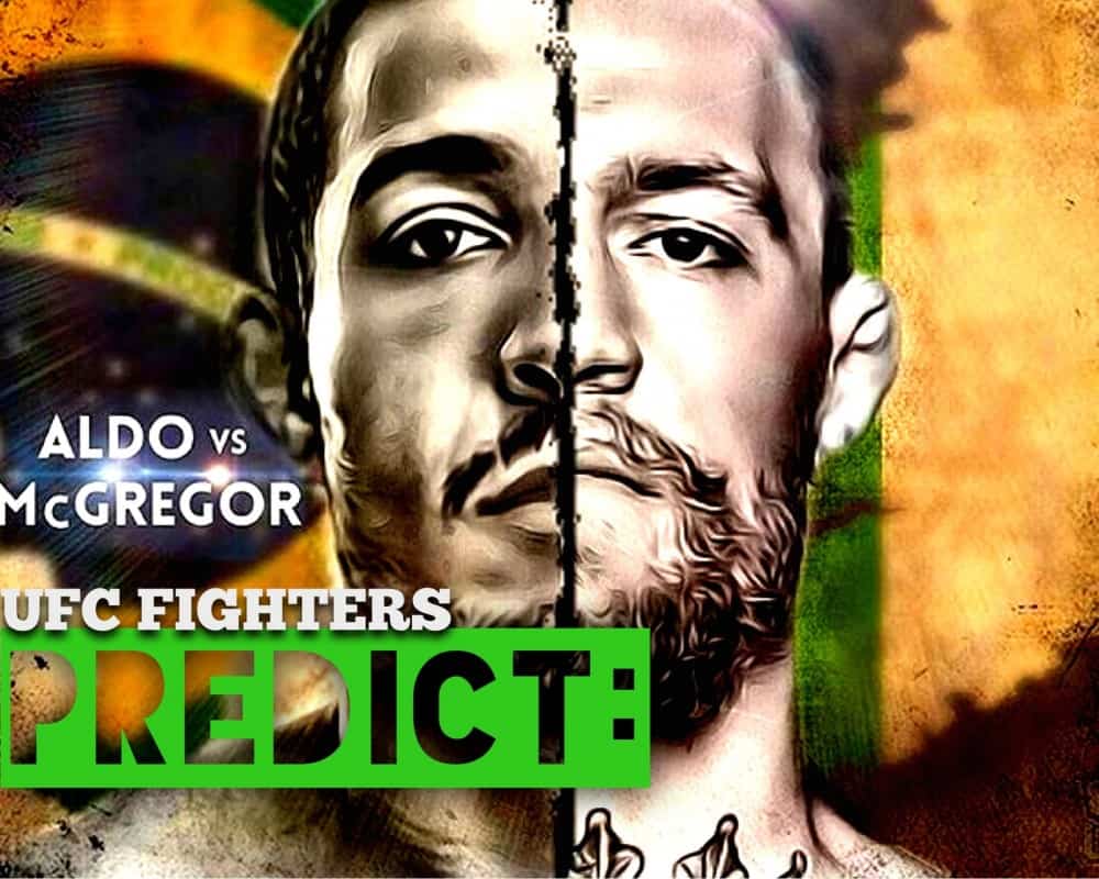 Video: Over 30 Fighters Predict The Outcome Of Aldo-McGregor 1