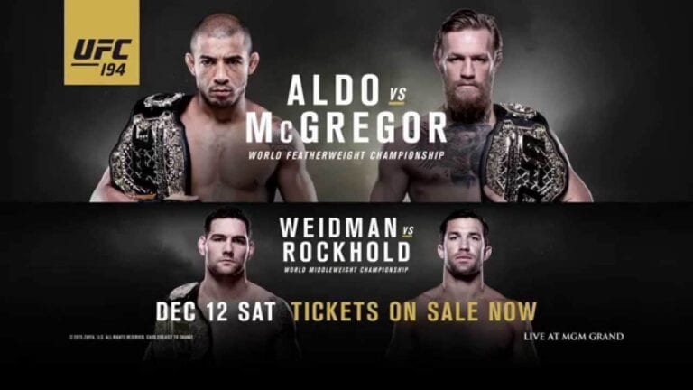 UFC 194 Fight Card, TV Schedule & Awesome Promo Videos