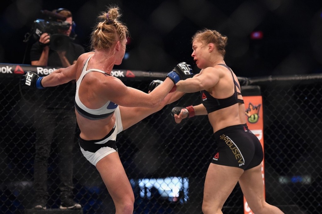 Ronda Rousey Knocked Out By Holly Holm at UFC 193 | The Big Lead