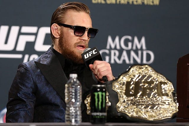 The Gift Of Gab: Conor McGregor's Eight Best Quotes 1 Conor McGregor belt