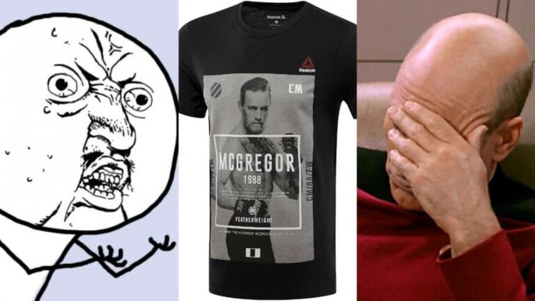 McGregor, Pettis & Machida Reebok Shirts Riddled With Errors