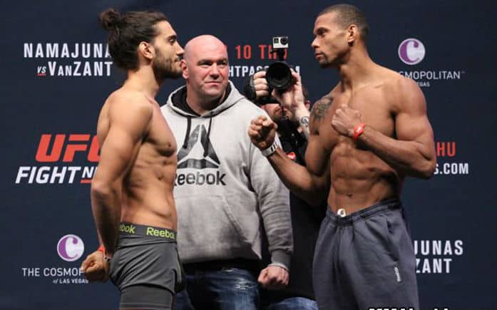 UFC Fight Night 80 Elias Theodorou and Thiago Santos