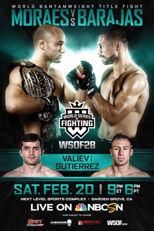 WSOF 28 Results: Marlon Moraes Finishes Joseph Barajas