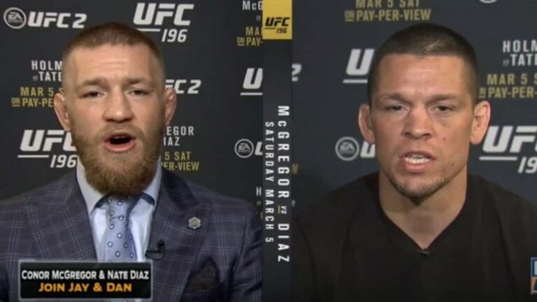 Conor McGregor & Nate Diaz Go Berserk During Incredible Interview