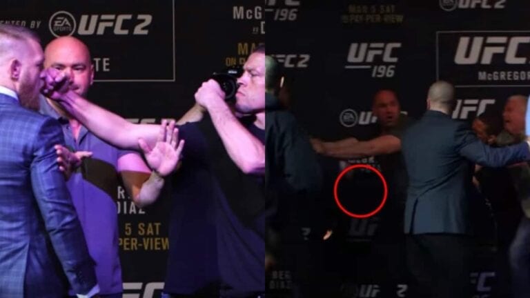 Nate Diaz Lands Unseen Ninja Strike On Conor McGregor During Brawl