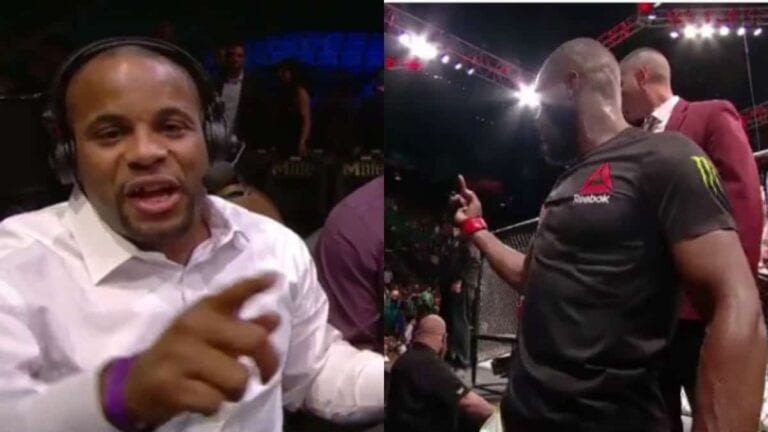 Daniel Cormier Reacts To Jon Jones Showing Him The Finger