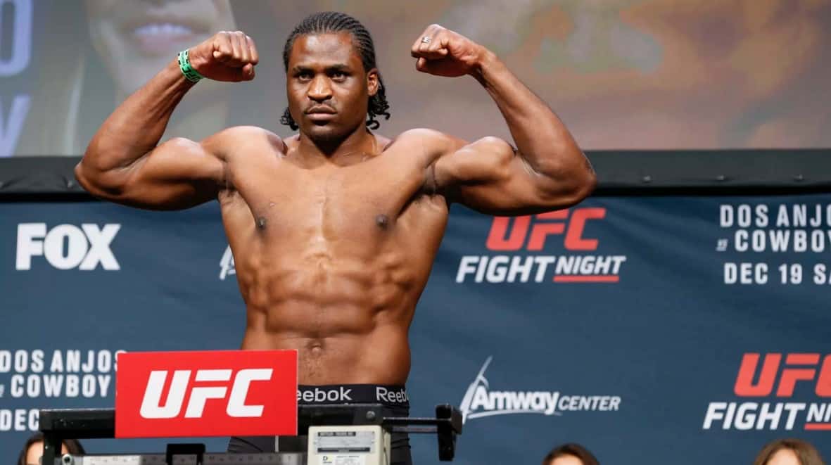 UFC 220 Ceremonial Weigh-In Video 1 ngannou wi