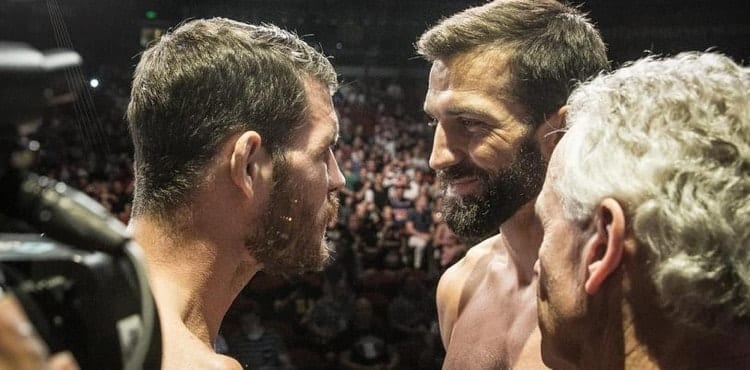 Rockhold: 'No One' Has Avoided Every Contender Like Bisping 1 Michael Bisping vs Luke Rockhold weigh2