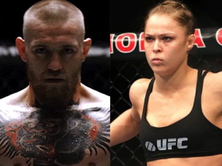 Pic: Conor McGregor Faces Off With Ronda Rousey