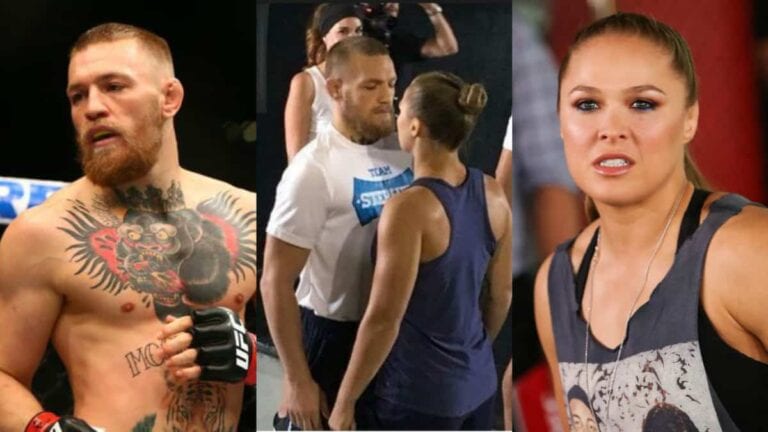 Video: Intense Staredown Between Conor McGregor & Ronda Rousey Revealed