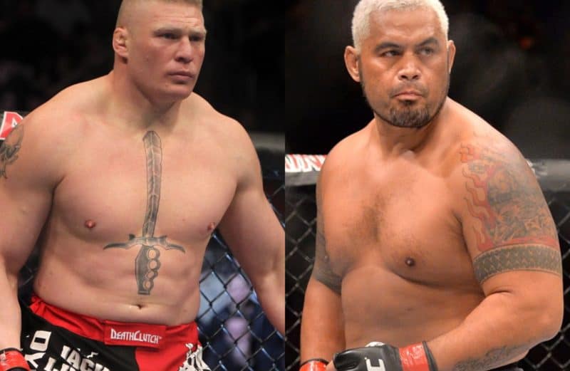 lesnar vs mark hunt