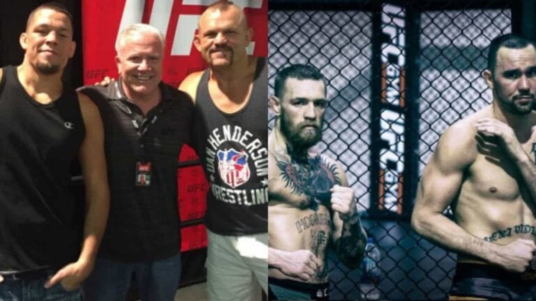 Pics: Size Difference Between Nate Diaz & Conor McGregor Is INSANE!