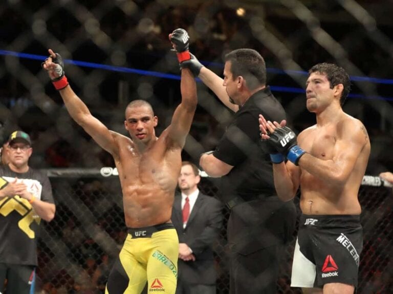 Edson Barboza Beats Gilbert Melendez Behind Leg Kicks