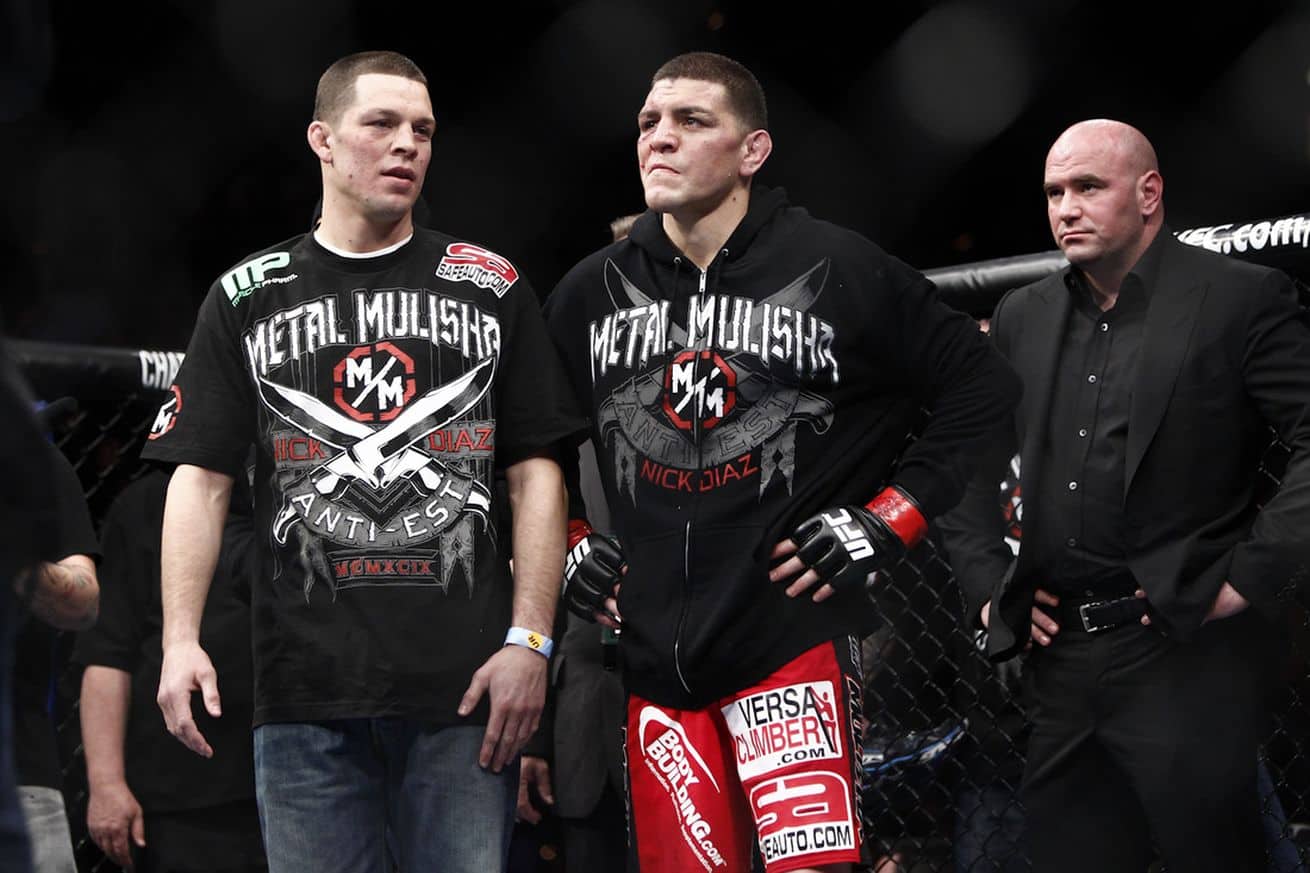 Nick Diaz Prohibited From Cornering Brother At UFC 202 1 Diaz Brothers