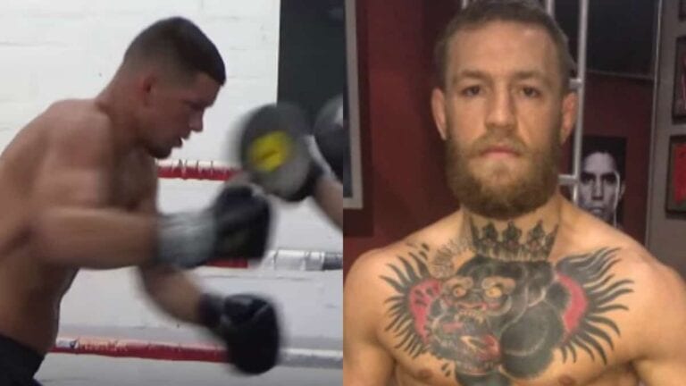 Pics: Nate Diaz & Conor McGregor RIPPED For UFC 202