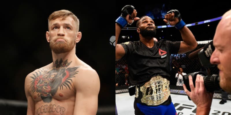 Dana White Reveals Next Fights For Conor McGregor & Tyron Woodley 1 Woodley and McGregor