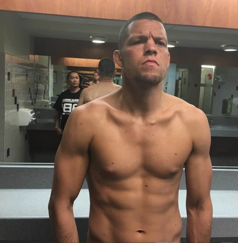Judging by this recent image of Nate Diaz, he too is taking this fight extremely seriously...