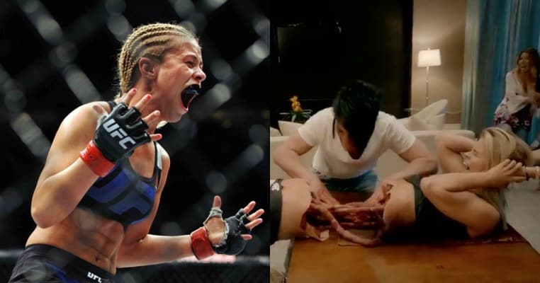 Video: Watch UFC Star Paige VanZant Get Ripped In Half