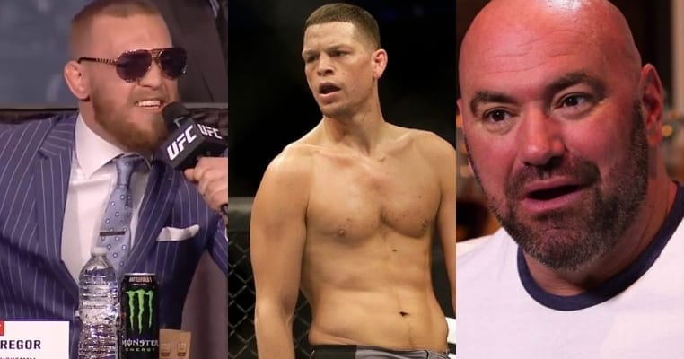 Nate Diaz Tells Dana White To Get Off Conor McGregor’s Nuts
