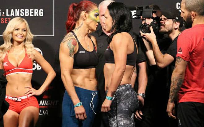 Cristiane Cyborg Justino and Lina Lansberg