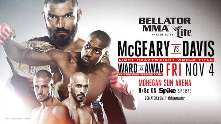 Liam McGeary vs. Phil Davis Main Events Bellator 163