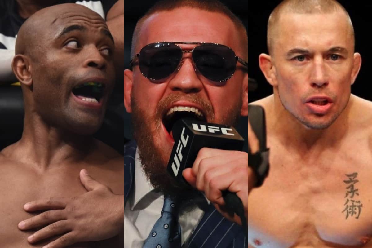 Anderson Silva Conor McGregor Georges St Pierre