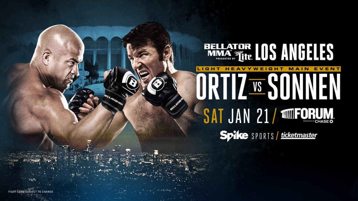 Chael Sonnen vs. Tito Ortiz Headlines Bellator 170 1 BEllator 170