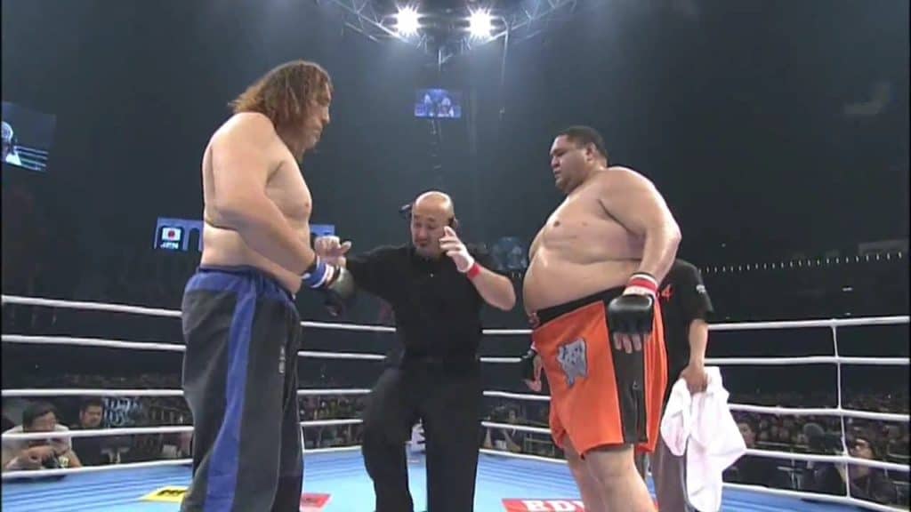 10 Real-Life Giant vs. Giant Fights In MMA 2 Giant Silva Akebono