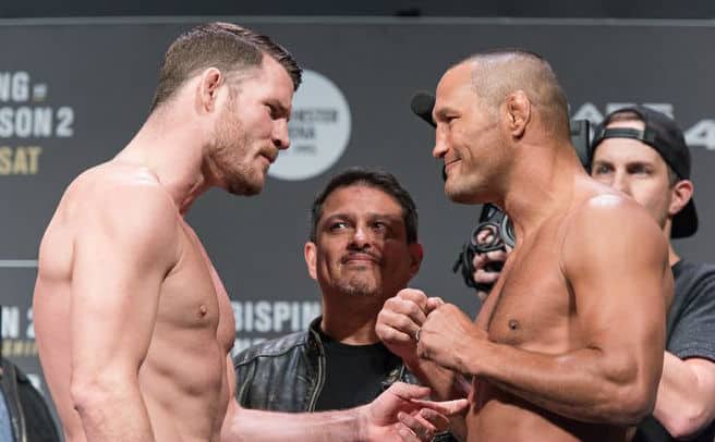 Michael Bisping & Dan Henderson Trade Shots During UFC 251