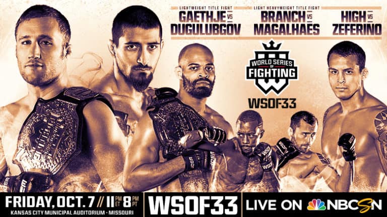 WSOF 33 Results: David Branch Scores Decision Victory Over Vinny Magalhaes