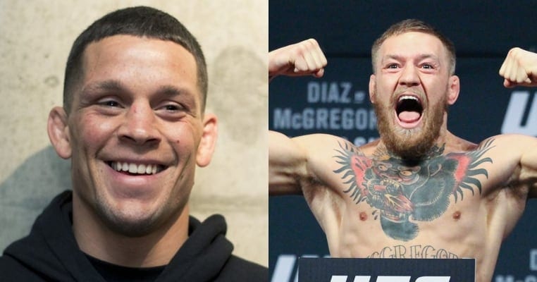 Video: Nate Diaz Makes Surprise Appearance At Conor McGregor’s After Party